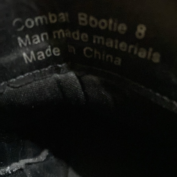 Leopard Print Combat Bootie; Size 8 - Picture 5 of 6